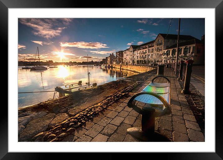 Dungarvan Harbour Eire Framed Mounted Print by Leighton Collins