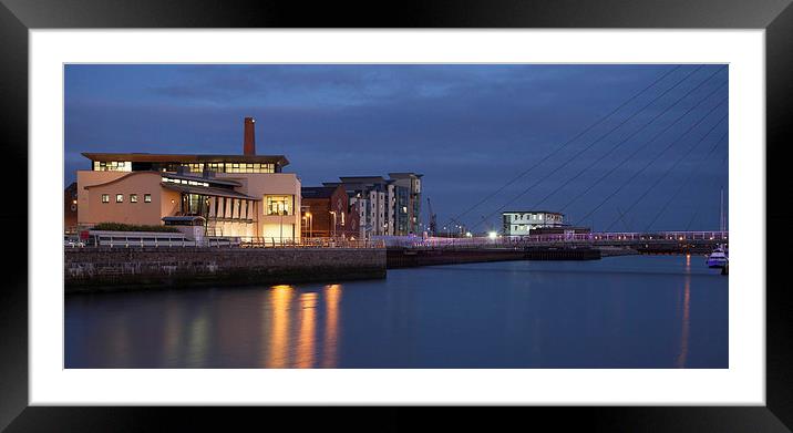 River Tawe Swansea Framed Mounted Print by Leighton Collins