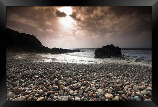 Limeslade bay Framed Print by Leighton Collins