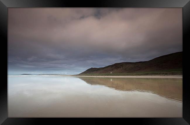 Rhossili bay Gower Framed Print by Leighton Collins