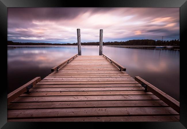 Comox lake Framed Print by Leighton Collins