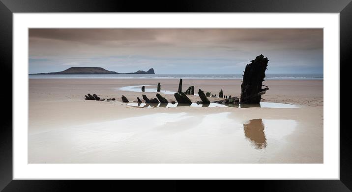  Helvetia wreck Framed Mounted Print by Leighton Collins