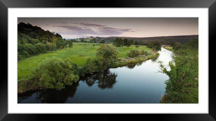 The river Towy Framed Mounted Print by Leighton Collins