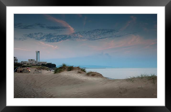  Swansea bay sand dunes Framed Mounted Print by Leighton Collins