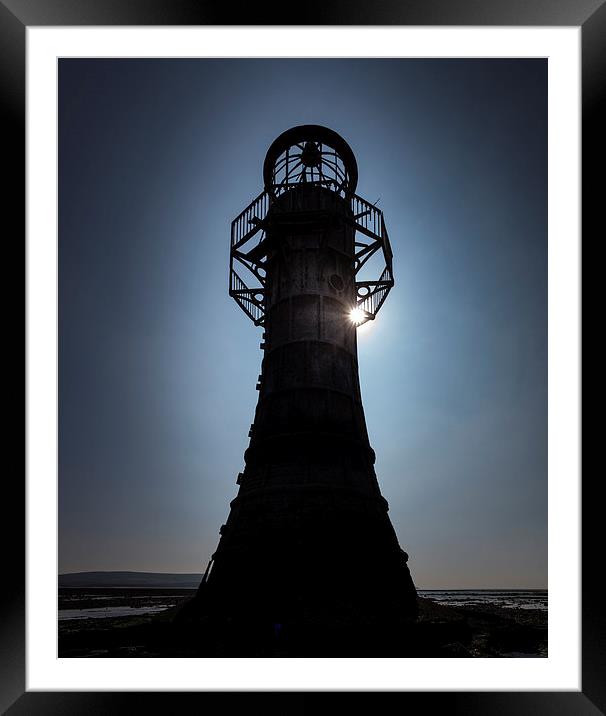  Whiteford lighthouse north Gower Framed Mounted Print by Leighton Collins