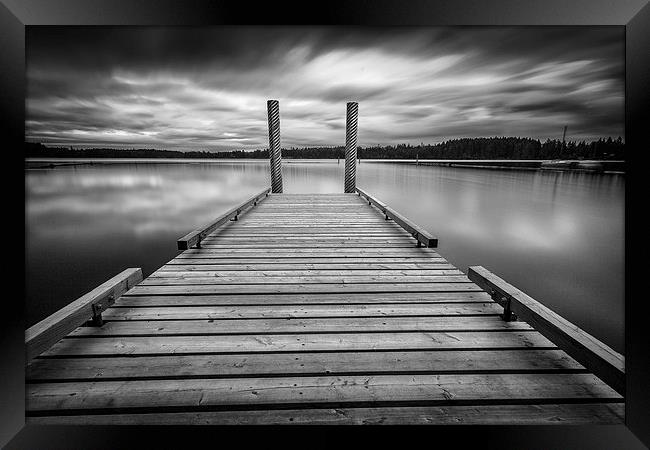  Comox lake Vancouver island Framed Print by Leighton Collins