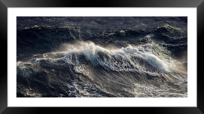 Breaking waves  Framed Mounted Print by Leighton Collins