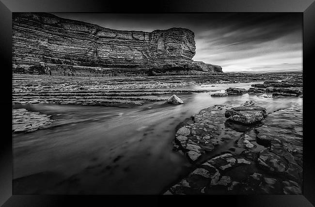 Nash Point Welsh Heritage Coast Framed Print by Leighton Collins