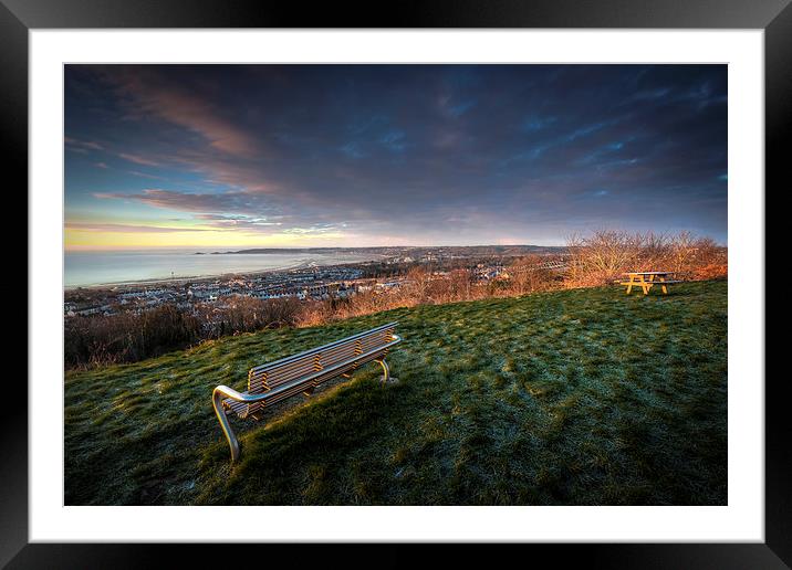 Swansea city south Wales Framed Mounted Print by Leighton Collins