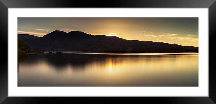  Comox lake BC Framed Mounted Print by Leighton Collins