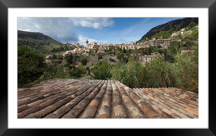  Valldemossa rooftop Framed Mounted Print by Leighton Collins