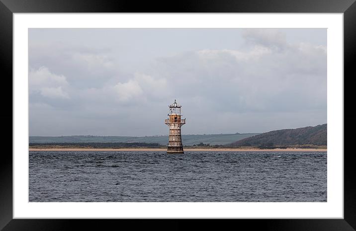  Whiteford lighthouse Framed Mounted Print by Leighton Collins