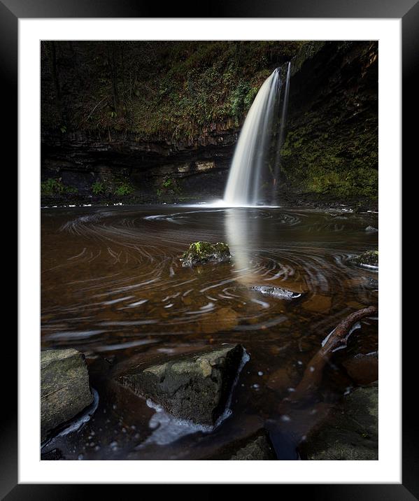  Lady Falls South Wales Framed Mounted Print by Leighton Collins