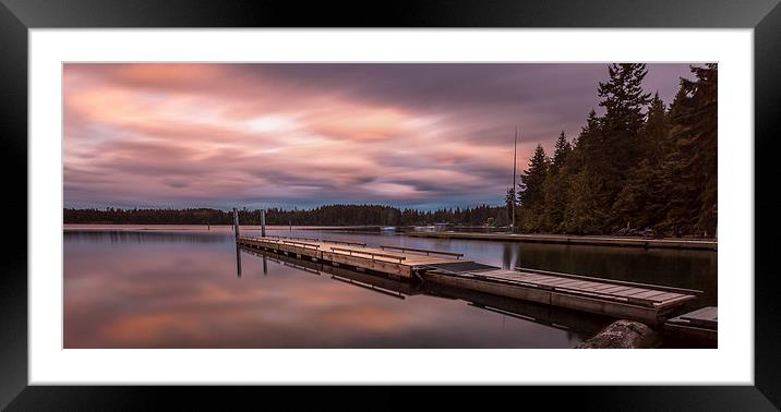  Comox Lake Vancouver Island Framed Mounted Print by Leighton Collins