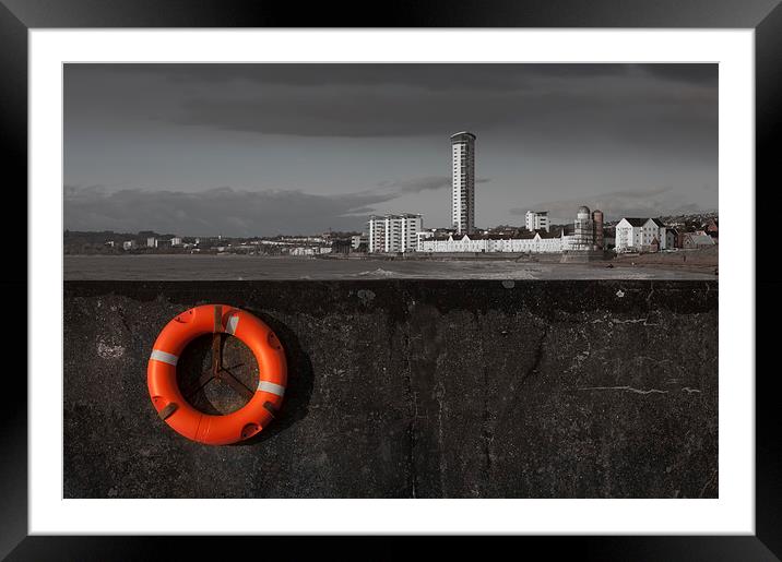Lifesaver Framed Mounted Print by Leighton Collins