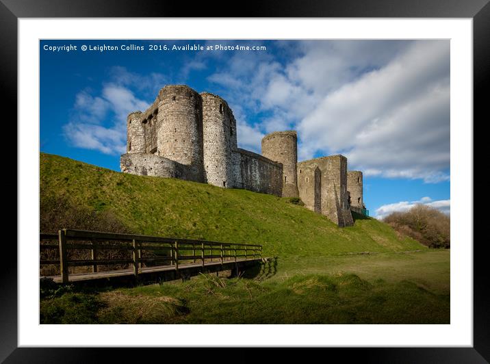 Kidwelly Castle South Wales Framed Mounted Print by Leighton Collins