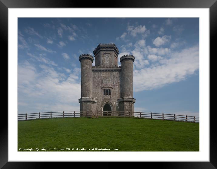 Paxton's Tower Wales Framed Mounted Print by Leighton Collins