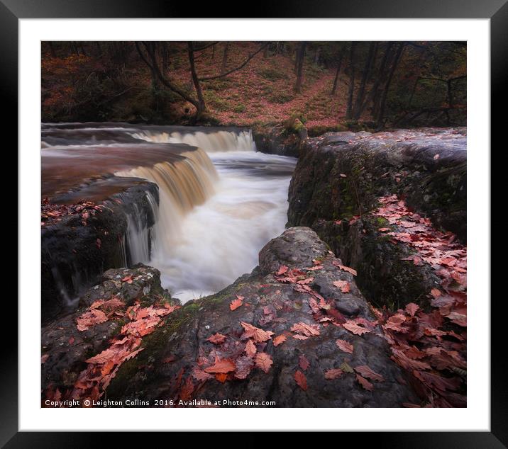 Autumn at Horseshoe falls Framed Mounted Print by Leighton Collins