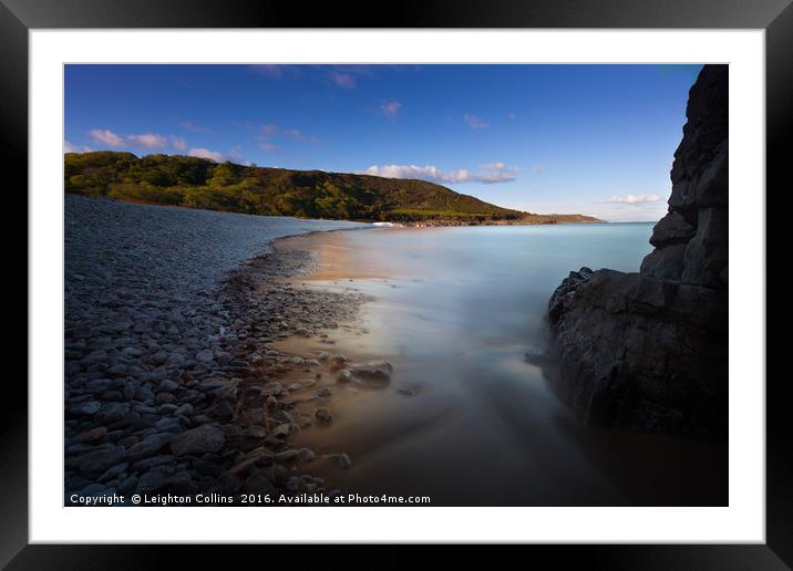 Pwll Du Bay Framed Mounted Print by Leighton Collins