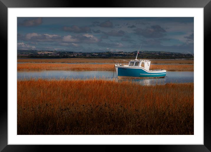 Calm Loughor estuary Framed Mounted Print by Leighton Collins