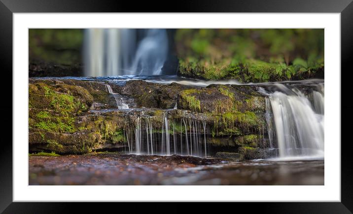 Small falls Framed Mounted Print by Leighton Collins