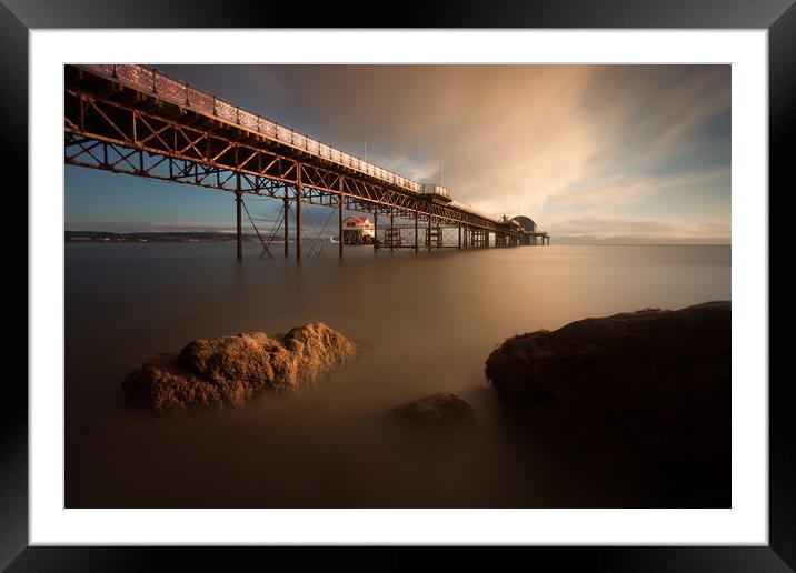 Morning at Mumbles pier Framed Mounted Print by Leighton Collins
