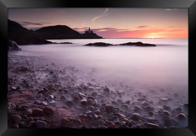 Bracelet Bay pebbles Framed Print by Leighton Collins