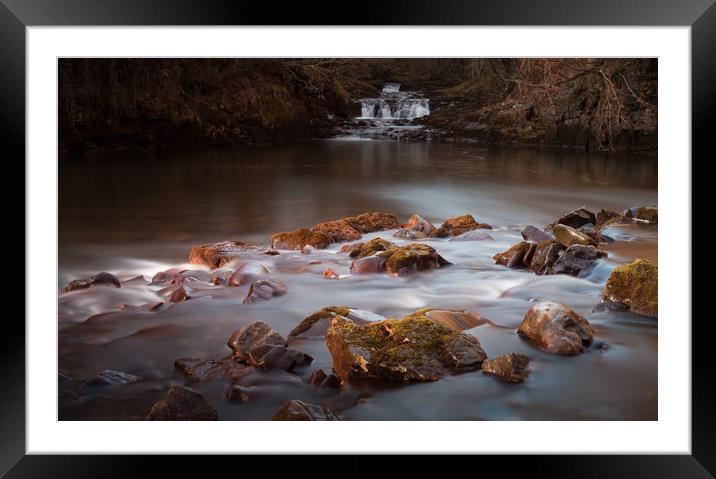 The Afon Nedd Framed Mounted Print by Leighton Collins