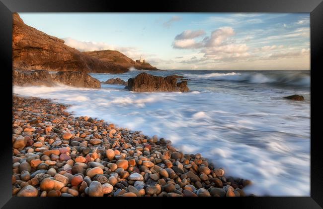 Bracelet Bay after the storm Framed Print by Leighton Collins