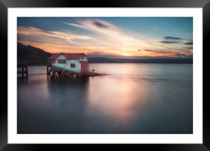 The old lifeboat station at Mumbles Framed Mounted Print by Leighton Collins