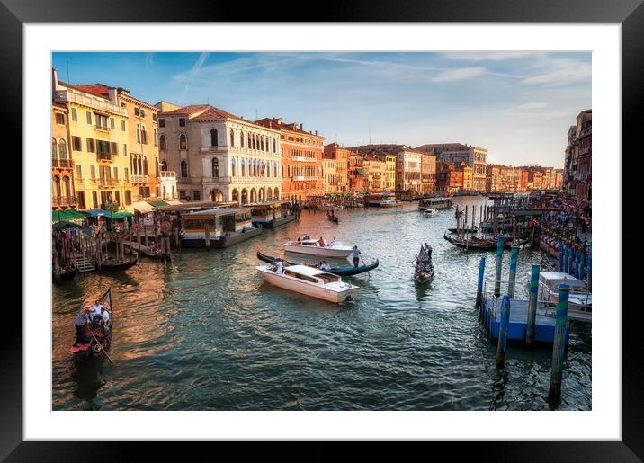 The Grand Canal Framed Mounted Print by Leighton Collins