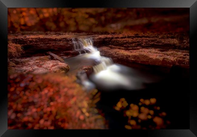 Waterfall on the Mellte river Framed Print by Leighton Collins