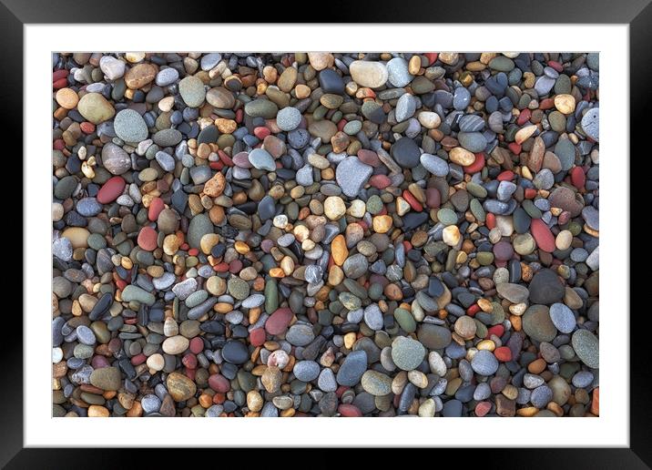 Small pebbles Framed Mounted Print by Leighton Collins