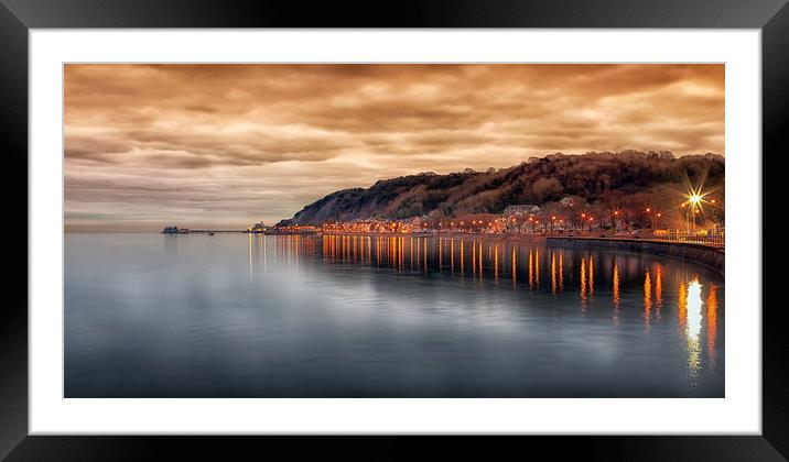 Mumbles in the morning Framed Mounted Print by Leighton Collins