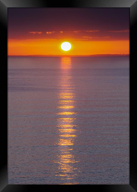 Gower sunset Framed Print by Leighton Collins