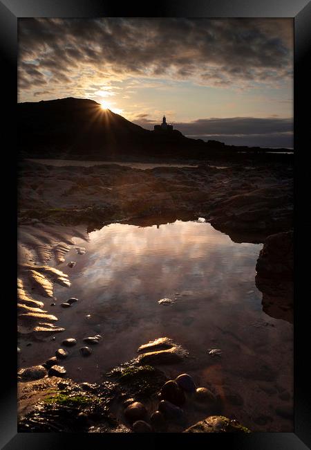 Bracelet Bay sunrise Framed Print by Leighton Collins