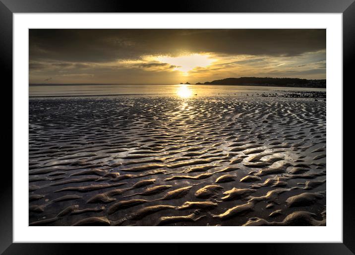 Swansea Bay morning Framed Mounted Print by Leighton Collins