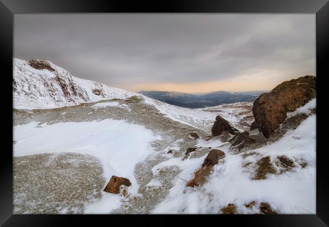 The rugged beauty of the Brecon Beacons Framed Print by Leighton Collins