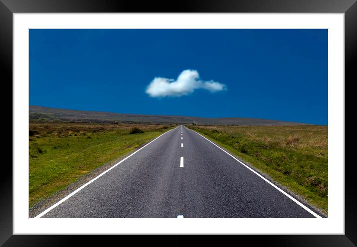 The road to Arthur's stone. Framed Mounted Print by Leighton Collins