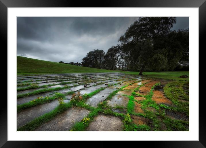 Ravenhill park in the rain Framed Mounted Print by Leighton Collins