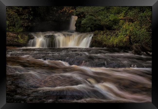 Sgwd Ddwli Isaf waterfalls South Wales Framed Print by Leighton Collins