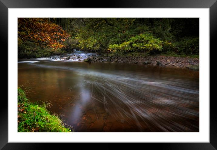 The Afon Pyrddin River Framed Mounted Print by Leighton Collins