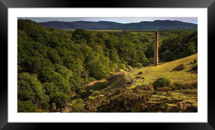 Henllys Lime Kilns chimney stack Framed Mounted Print by Leighton Collins