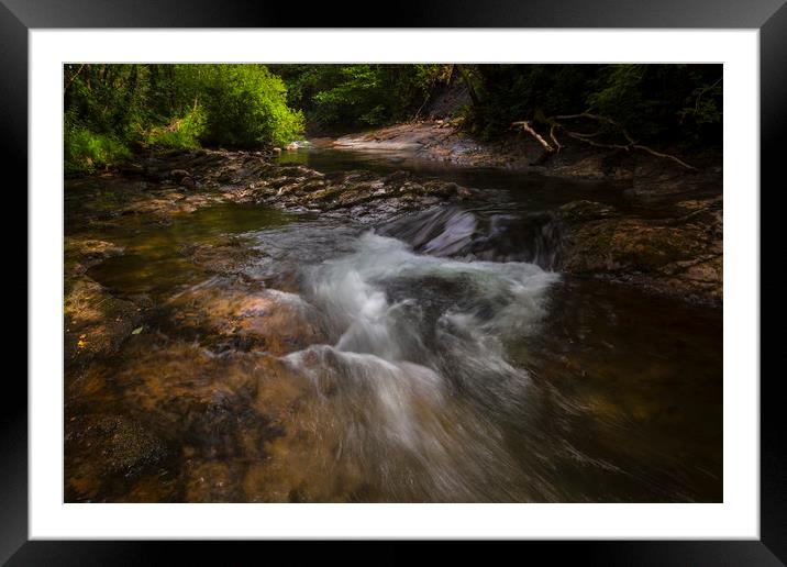 The Afon Twrch in South Wales Framed Mounted Print by Leighton Collins