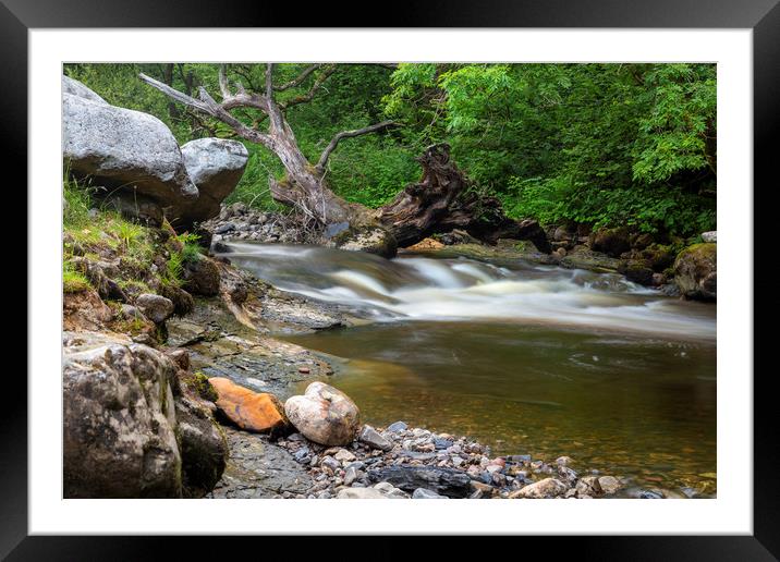 The rocky river Twrch Framed Mounted Print by Leighton Collins
