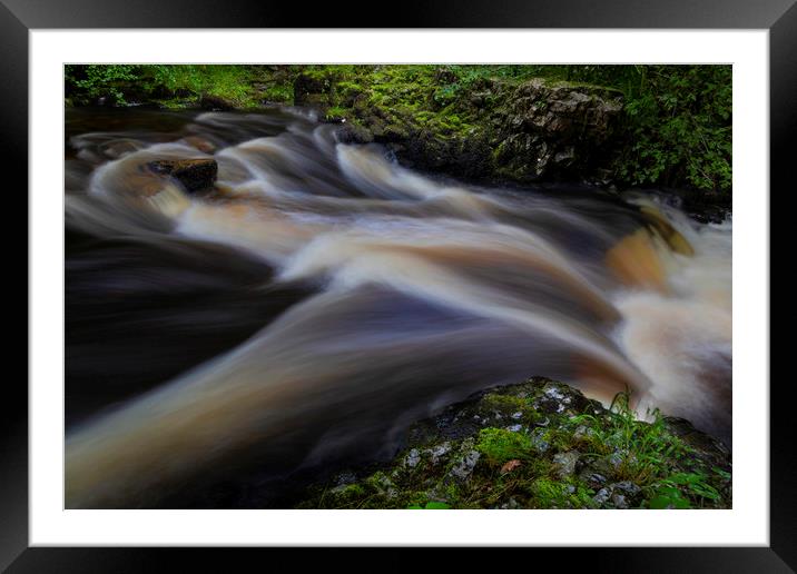 Waterfall Country at Pontneddfechan Framed Mounted Print by Leighton Collins