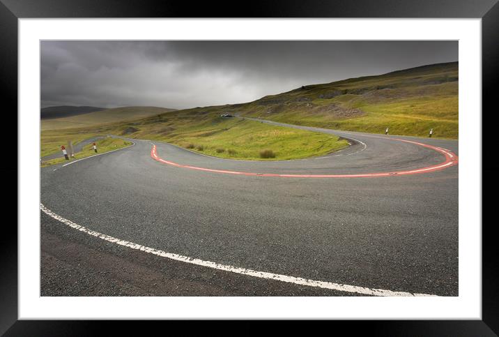 Black Mountain Pass in South Wales Framed Mounted Print by Leighton Collins