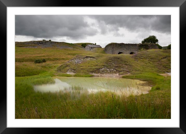 A pond and an abandoned farmhouse Framed Mounted Print by Leighton Collins