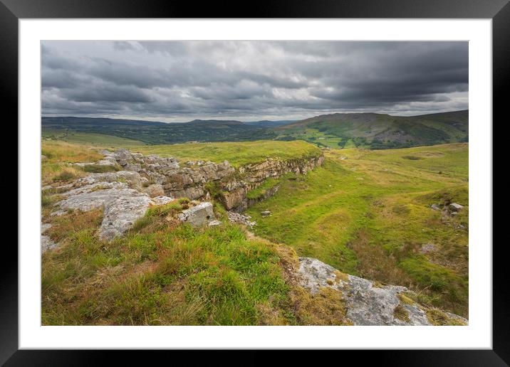 Abandoned quarry in South Wales UK Framed Mounted Print by Leighton Collins