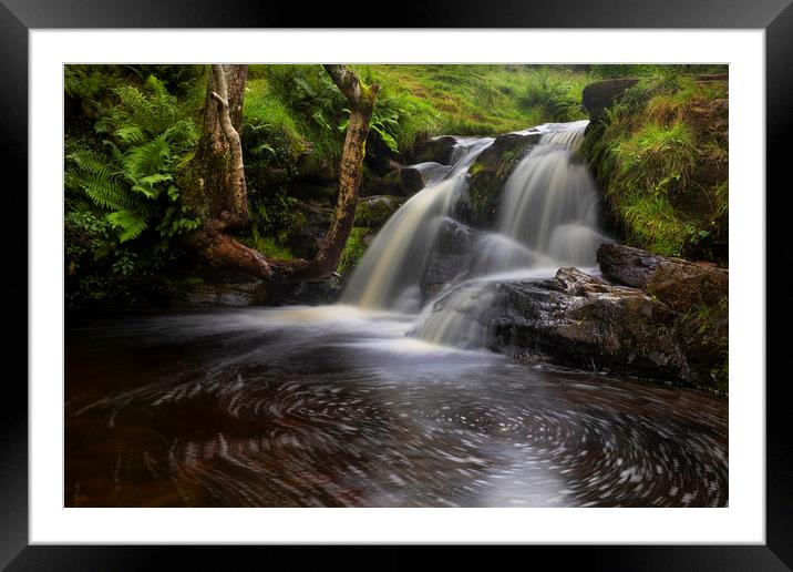 Waterfalls of Blaen y Glyn Framed Mounted Print by Leighton Collins